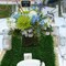 Artificial Grass Table Runner 12 x 72 Inch, Green Easter Turf Centerpiece Table Decorations for Birthday Spring Golf Party Wedding Baby Shower